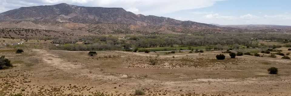 Looking down on what's left of Poshuouingeh more than 400 years after the pueblo was abandoned