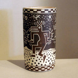 Chocolate Coyote with Spaceships