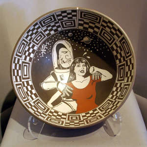 Bowl with Return of the Saucer Man design