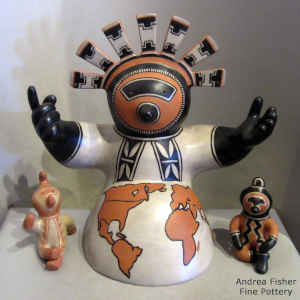 Separate day and night figures accompany a larger Mother Earth figure