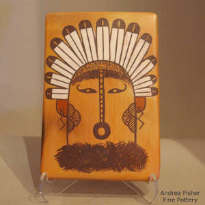 Katsina design obn a polychrome tile