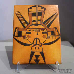 Katsina design on a polychrome tile