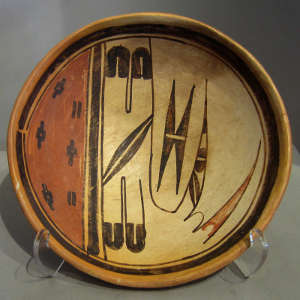 Traditional polychrome bowl by an unknown potter