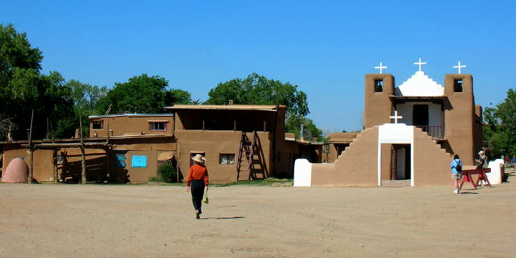 A view of San Geronimo de Taos Chapel