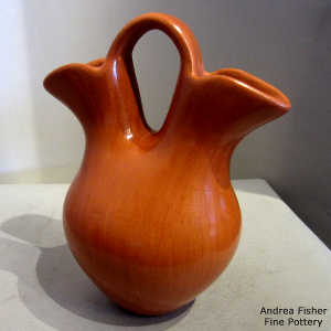 Plain red wedding vase