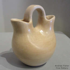 Plain polished tan wedding vase
