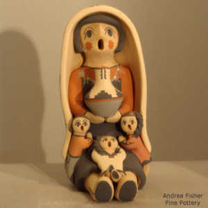 3 children on a grandmother storyteller