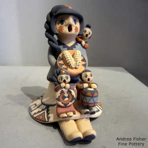 3 children on a grandmother storyteller