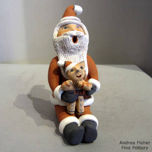 Cat on a Santa Claus storyteller