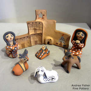 7 pieces in a nativity set