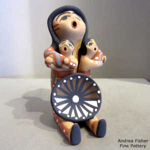 2 children and a welcome basket on a grandmother storyteller