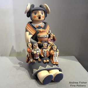 Click to see a larger version 6 children on a grandmother storyteller