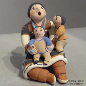 Two children on a storyteller