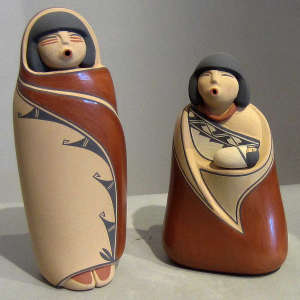 Nativity scene with two figures