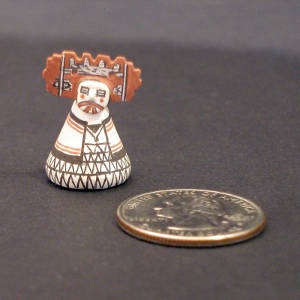 Tablita and geometric design on a lidded miniature jar