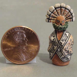 Miniature corn maiden with a lid