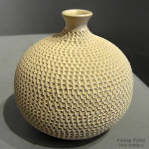 Corrugated exterior on a narrow neck jar