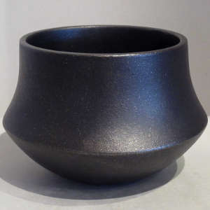 Micaceous black bowl