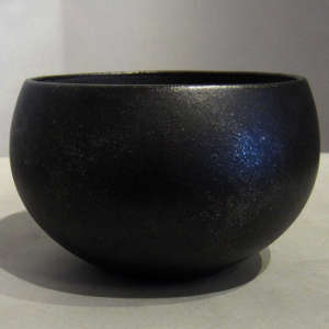 Black micaceous bowl
