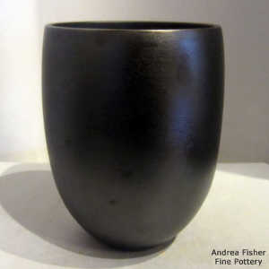 Plain black micaceous clay jar