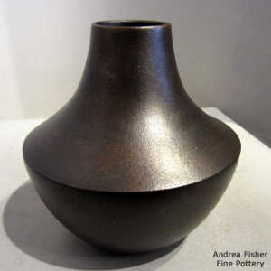 Fire clouds on a black micaceous jar