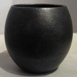 Micaceous black jar