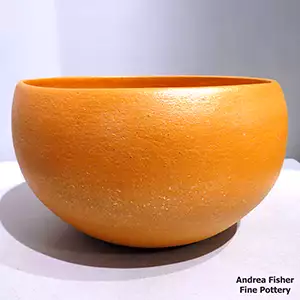 A golden micaceous bowl