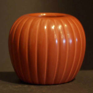 Melon jar with carved ribs