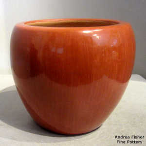 Red jar, plain and polished