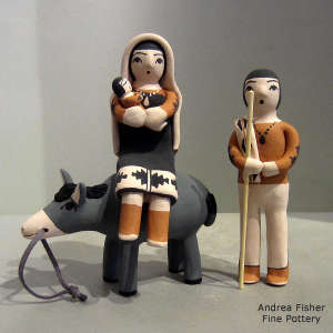 Two pieces in a Flight to Egypt set