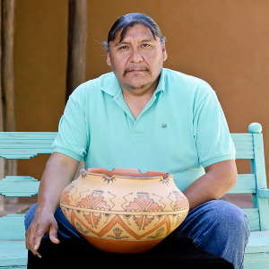 Ricardo Ortiz, San Felipe Pueblo potter San Felipe Pueblo potter Ricardo Ortiz