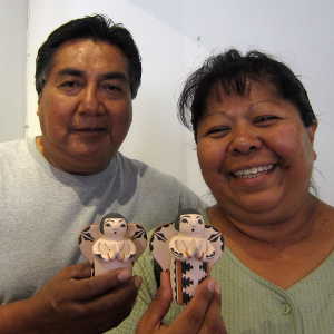 Angel and Ralph Bailon Santo Domingo Pueblo potters Angel and Ralph Bailon