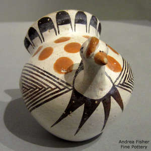 Turkey figure with geometric design