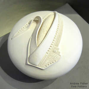 White sculptural piece