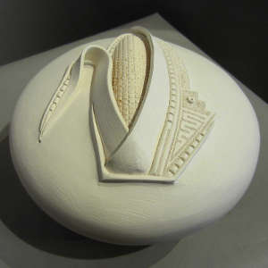White sculptural piece