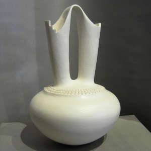 White wedding vase