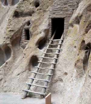 Ladders were used to enter the kivas and to get to the upper dwellings