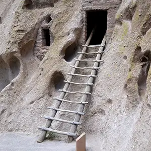 Ladders were used to enter the kivas and to get to the upper dwellings