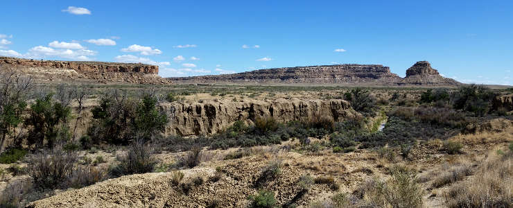 A view of Fajada Butte in Chaco Canyon