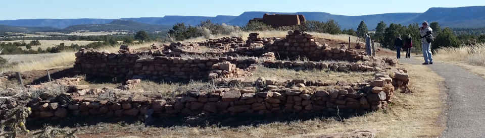 The ruin of Cicuye in Pecos Pueblo National Monument