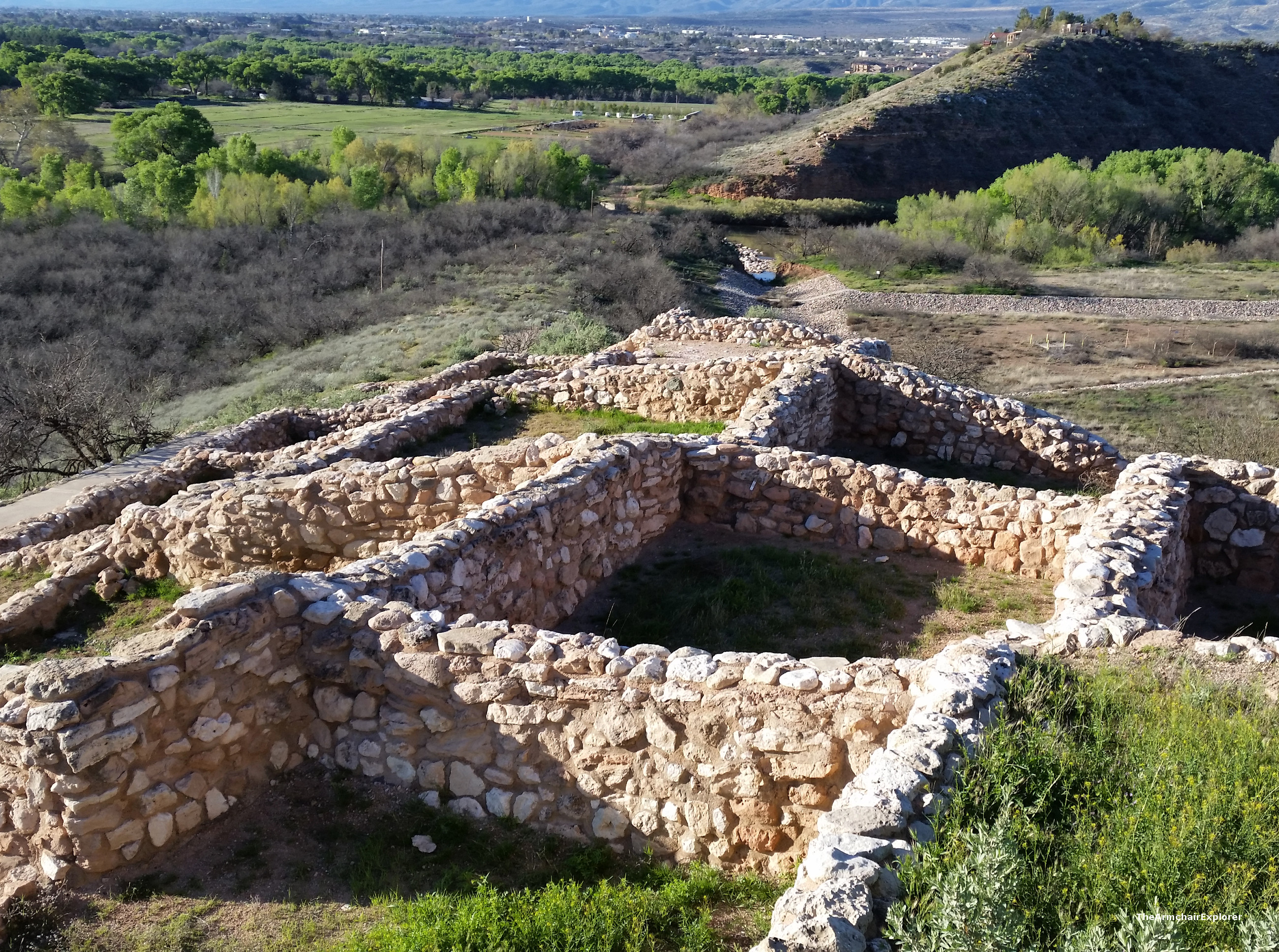 Looking south over the ruin to see more of the farmland and marsh around Tuzigoot