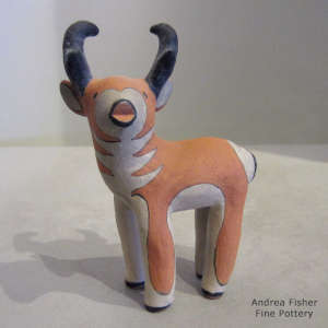 Polycvhrome antelope figure