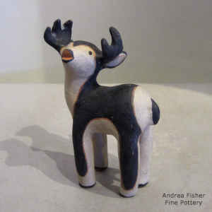 Polychrome deer figure