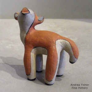 Polychrome deer figure