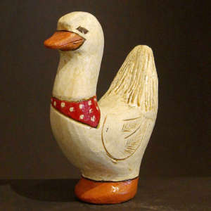 Chicken figure with a scarf