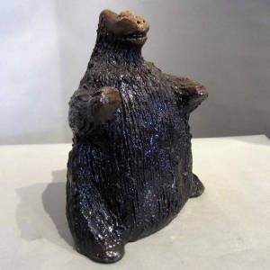 Bank disguised as a small brown bear