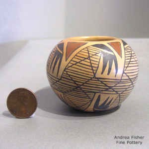 Miniature polychrome bowl with a migration pattern design