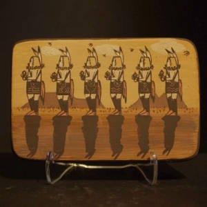 Day Chant dancers on a polychrome tile