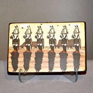 Day Chant dancers on a polychrome tile