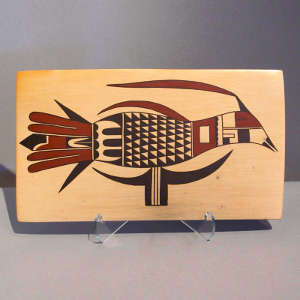 Nampeyo bird design on a polychrome tile